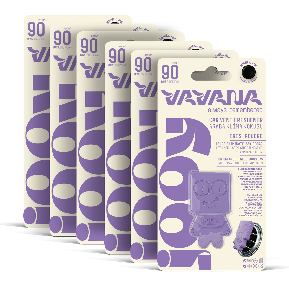 Jooy Araba Kokusu 6'lı Set - Iris Poudre