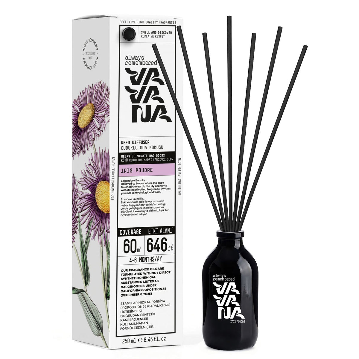 Çubuklu Oda Kokusu 250ml - Irıs Poudre