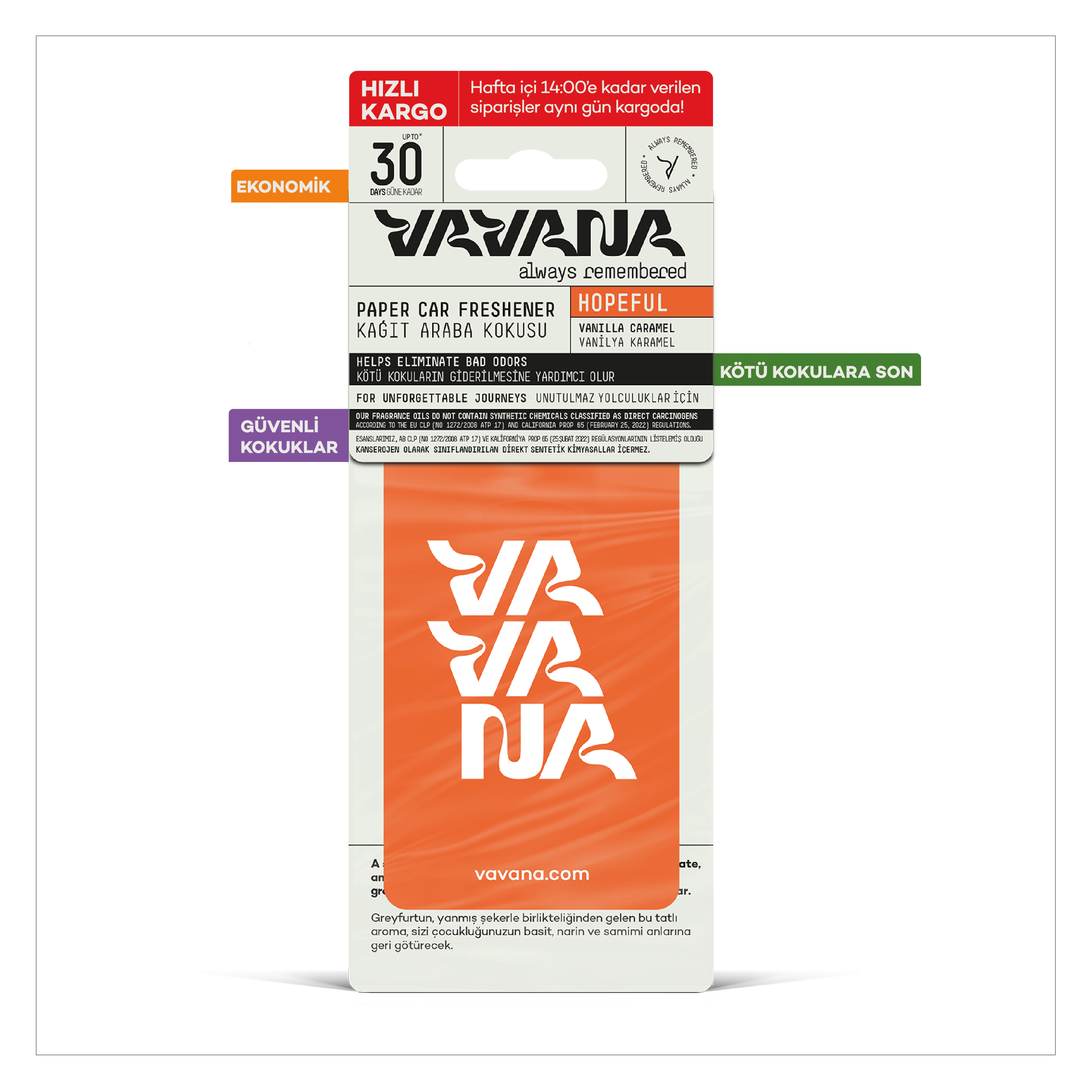 Asma Oto Kokusu 3'lü Set - Hopeful