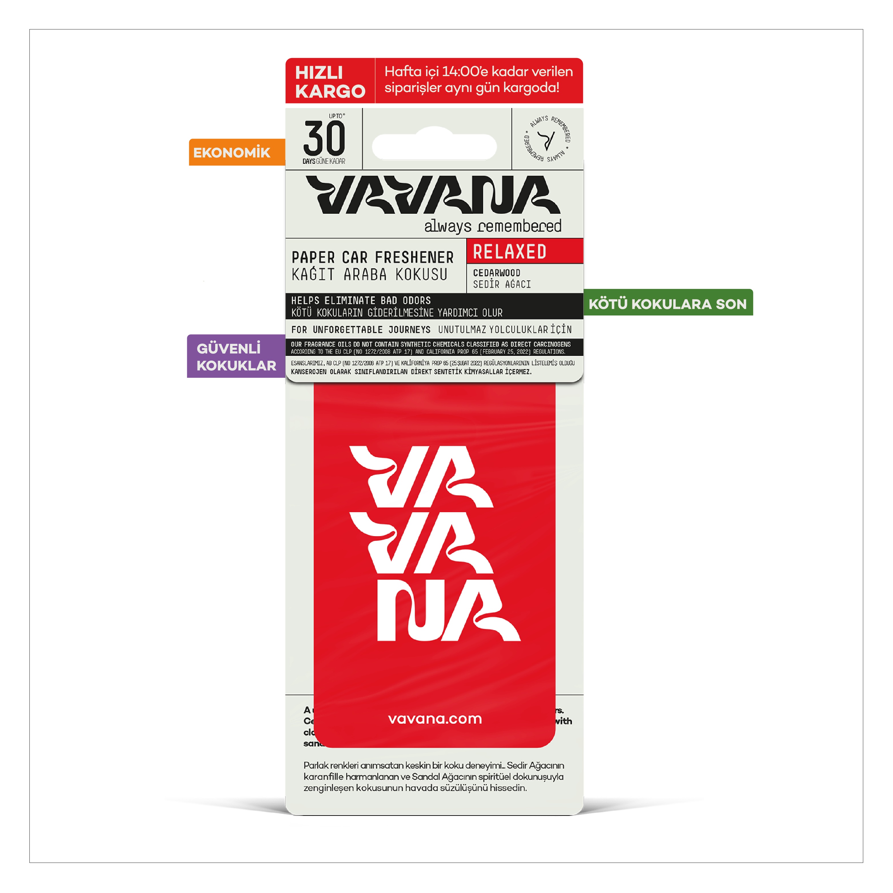 Asma Oto Kokusu 3'lü Set - Relaxed