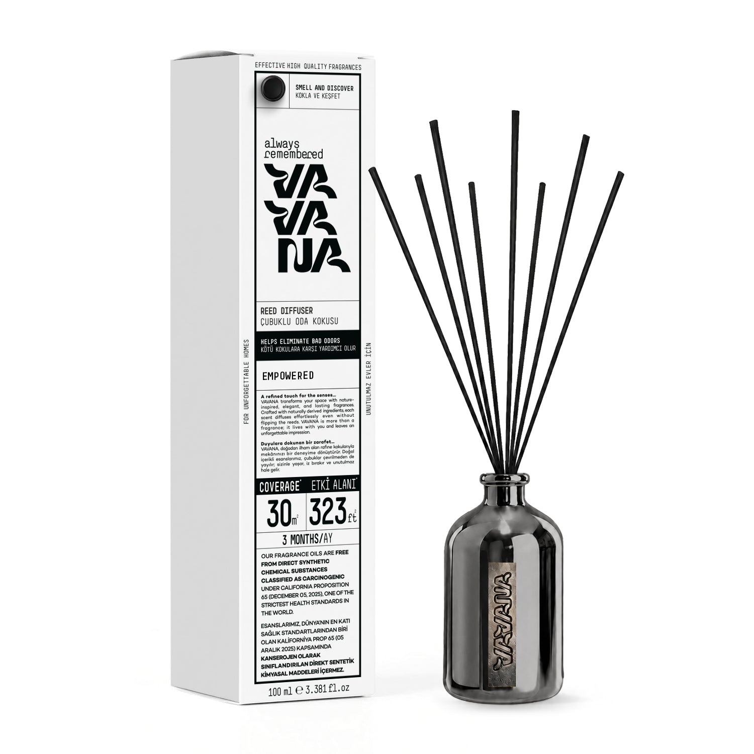 Çubuklu Oda Kokusu 100ml - Whıte Tea & Thyme