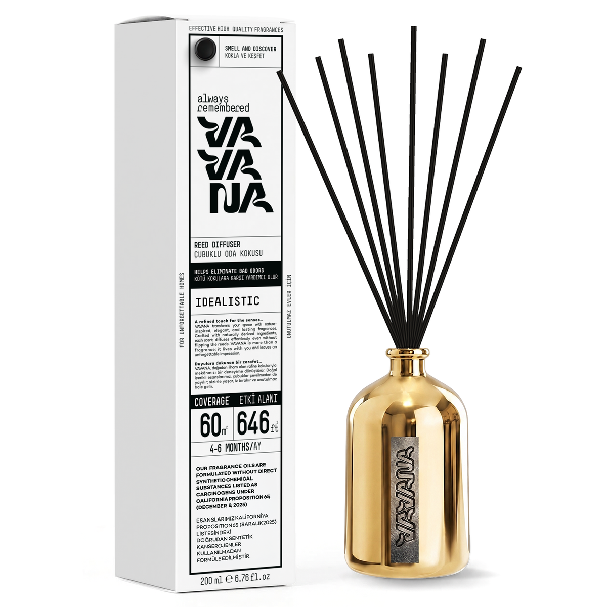 Çubuklu Oda Kokusu 200ml - Musky Amber