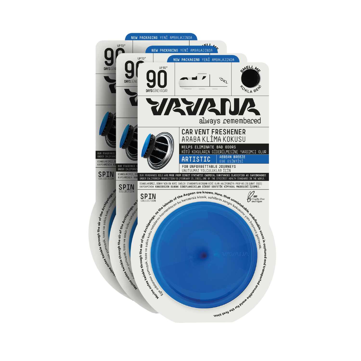 Spin Oto Kokusu 3'lü Set - Artistic