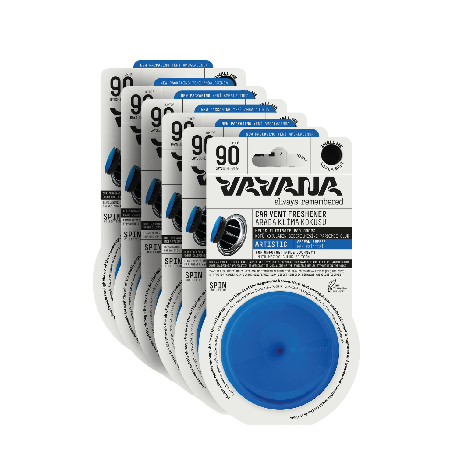 Spin Oto Kokusu 6'lı Set - Artistic