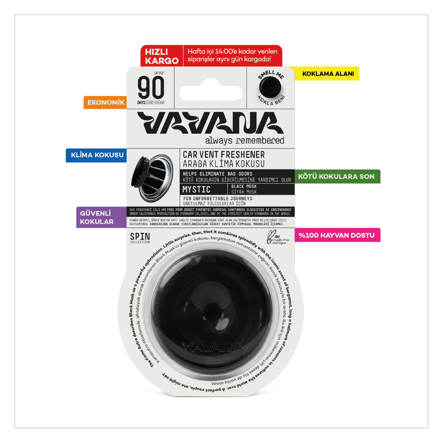 Spin Oto Kokusu 6'lı Set - Mystic