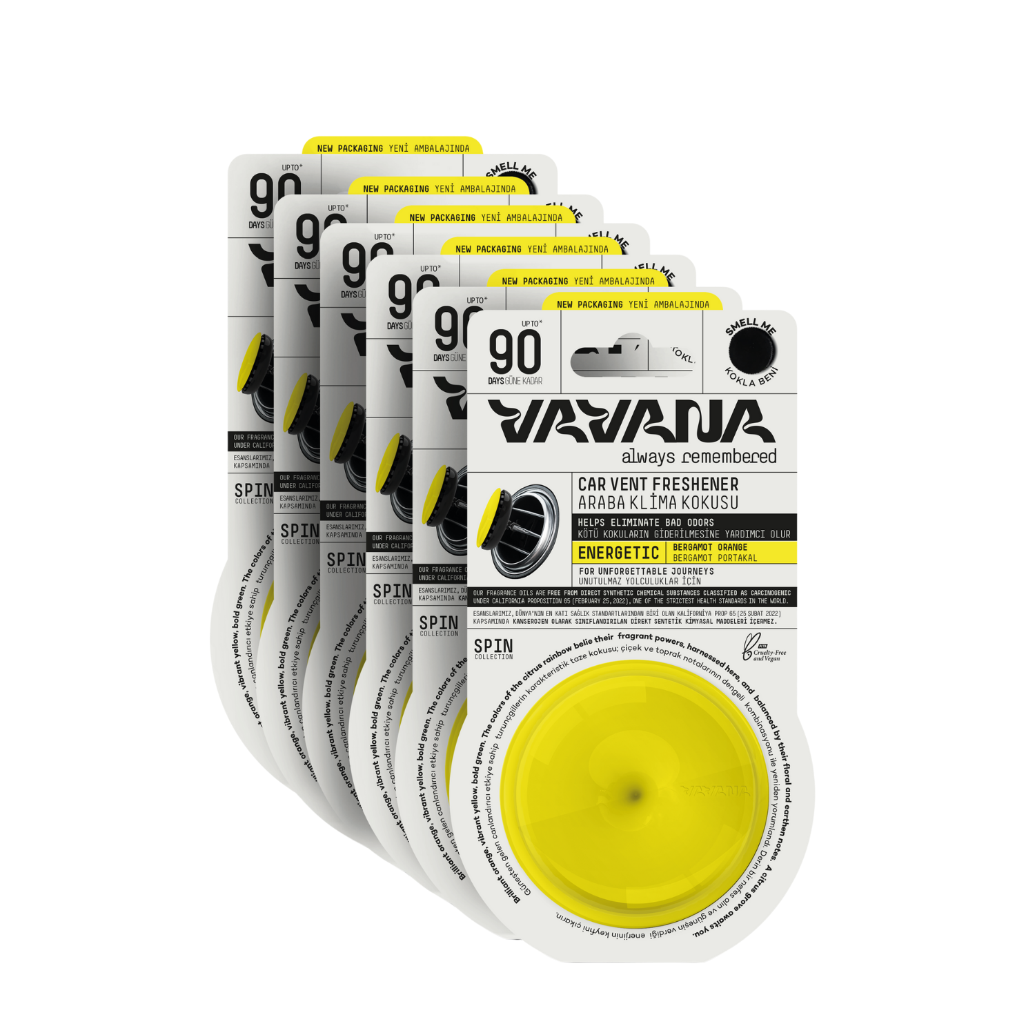 Spin Oto Kokusu 6'lı Set - Energetic