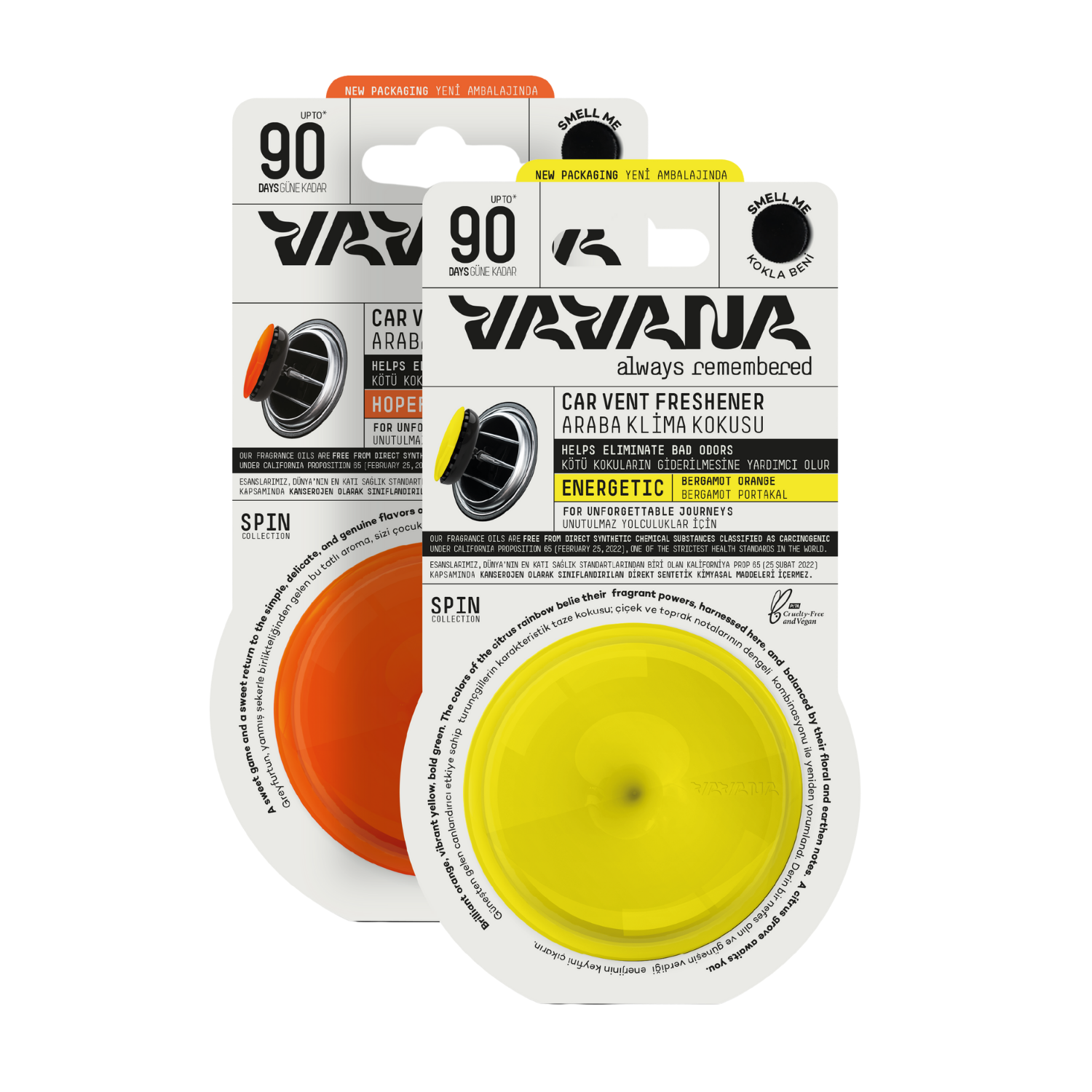 Spin Oto Kokusu 2'li Set - Hopeful | Energetic