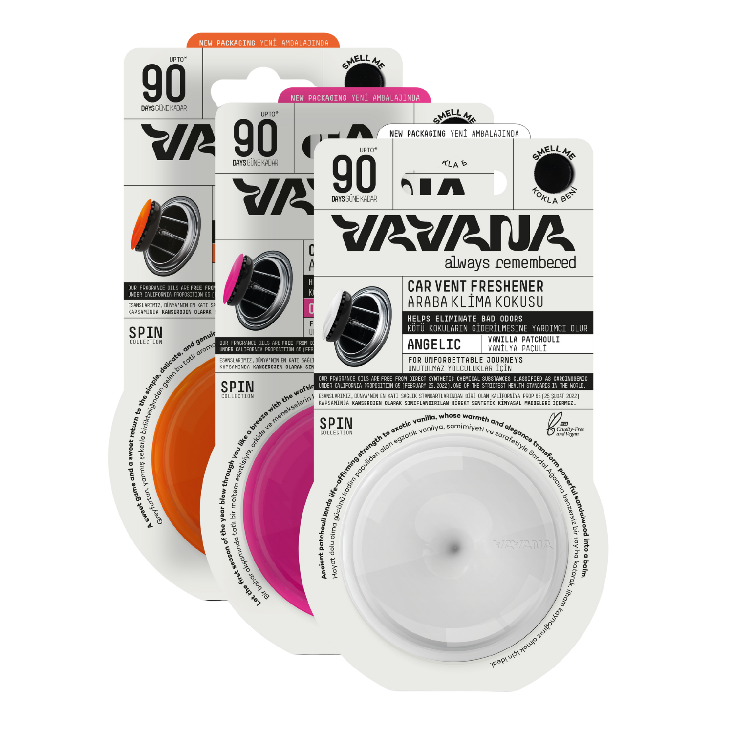 Spin Oto Kokusu 3'lü Set - Hopeful | Angelic | Optimistic