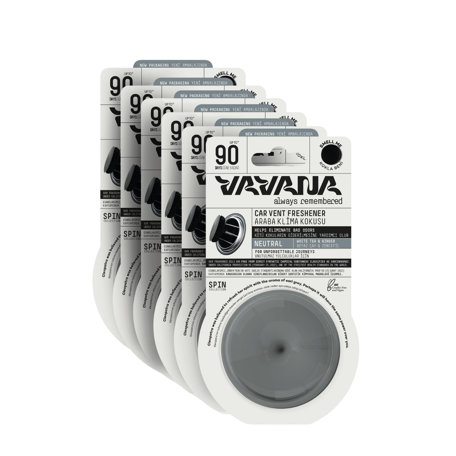 Spin Oto Kokusu 6'lı Set - Neutral