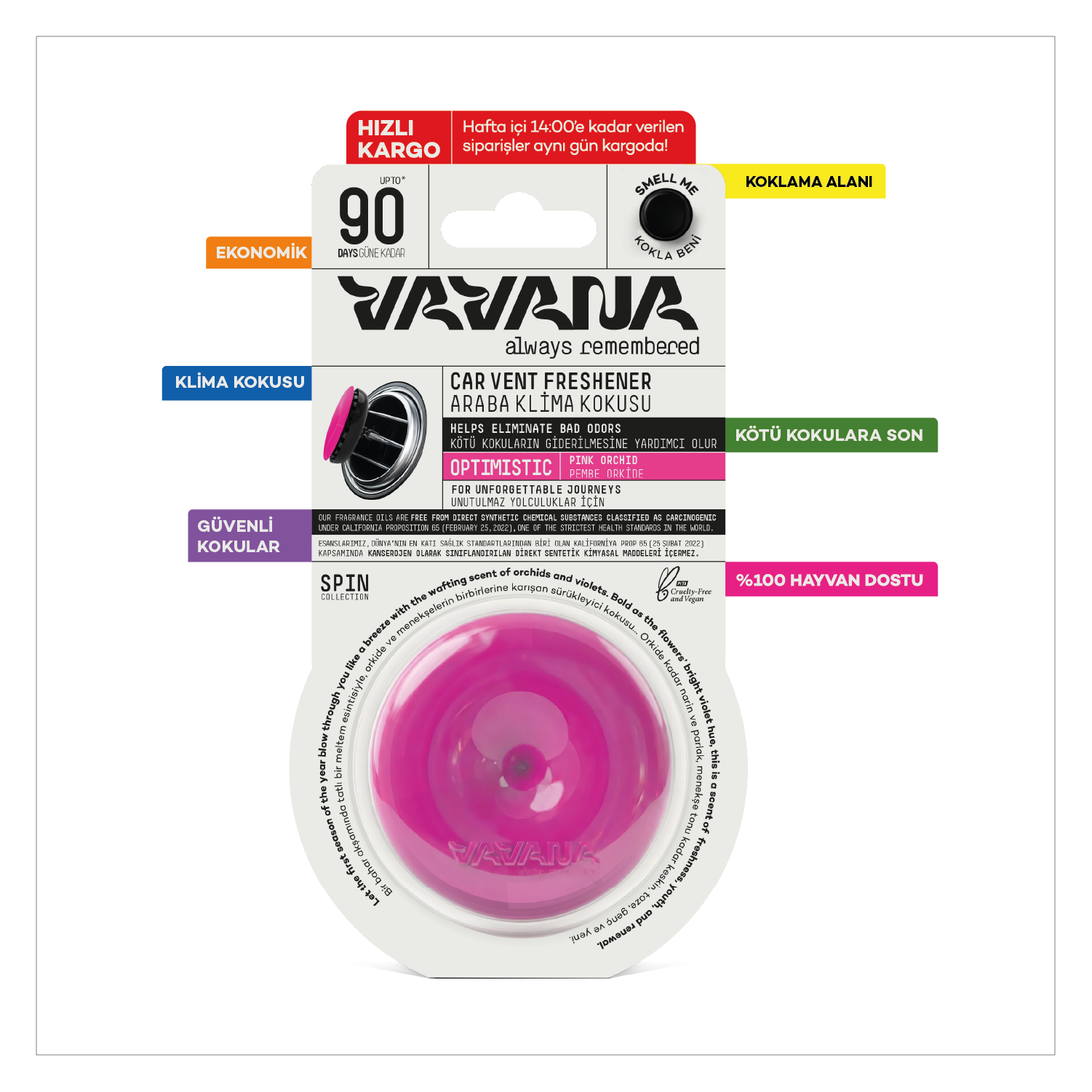 Spin Oto Kokusu 6'lı Set - Optimistic