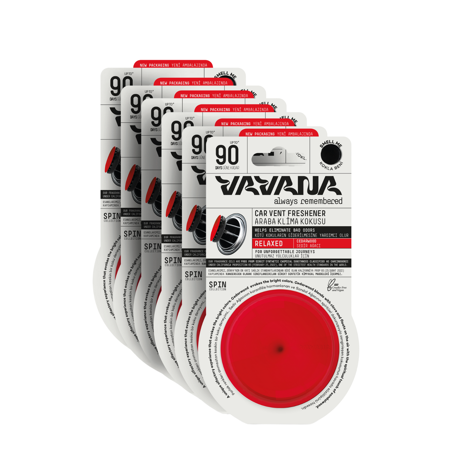 Spin Oto Kokusu 6'lı Set - Relaxed