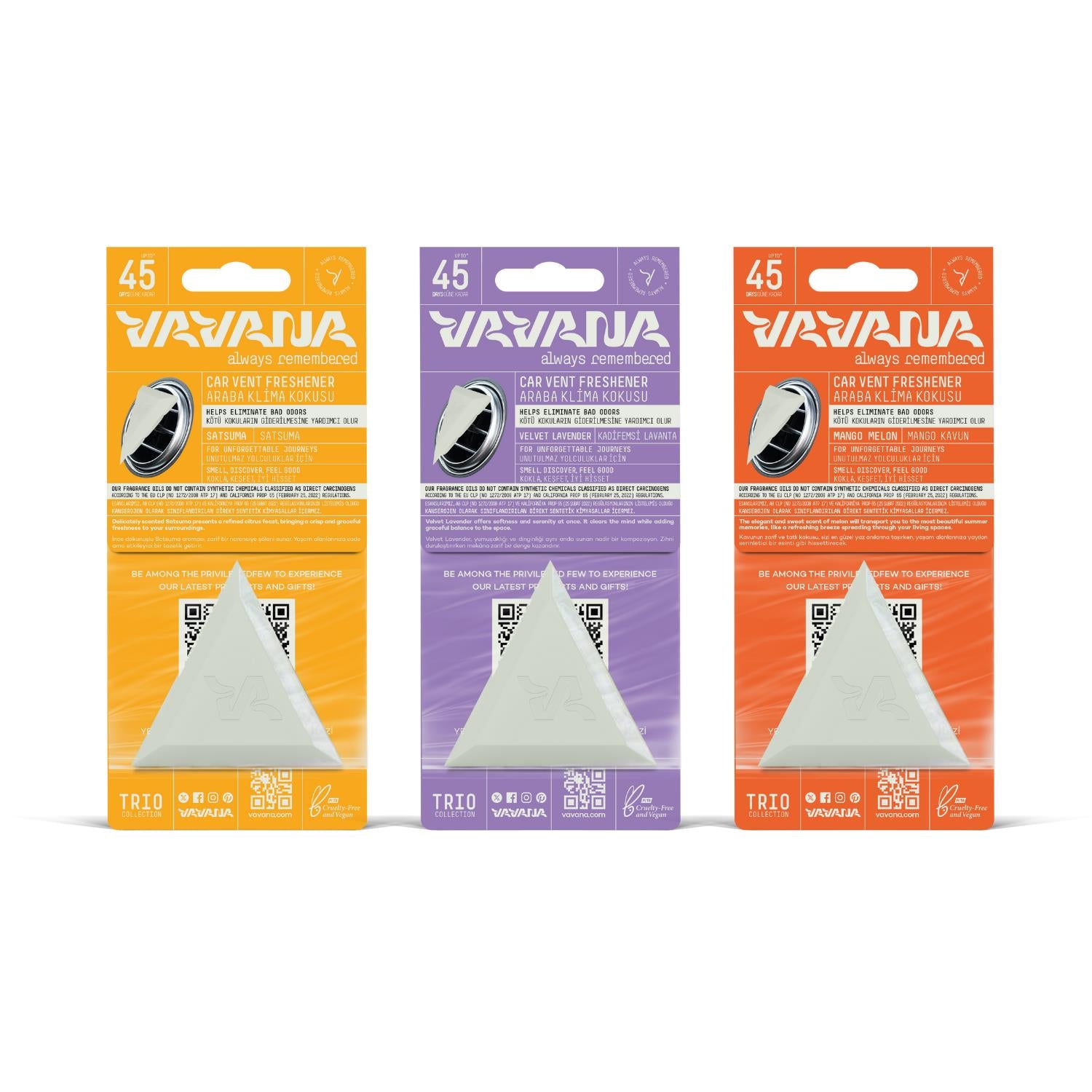 Trio Oto Kokusu 3'lü Set - Satsuma - Lavanta - Mango&Melon