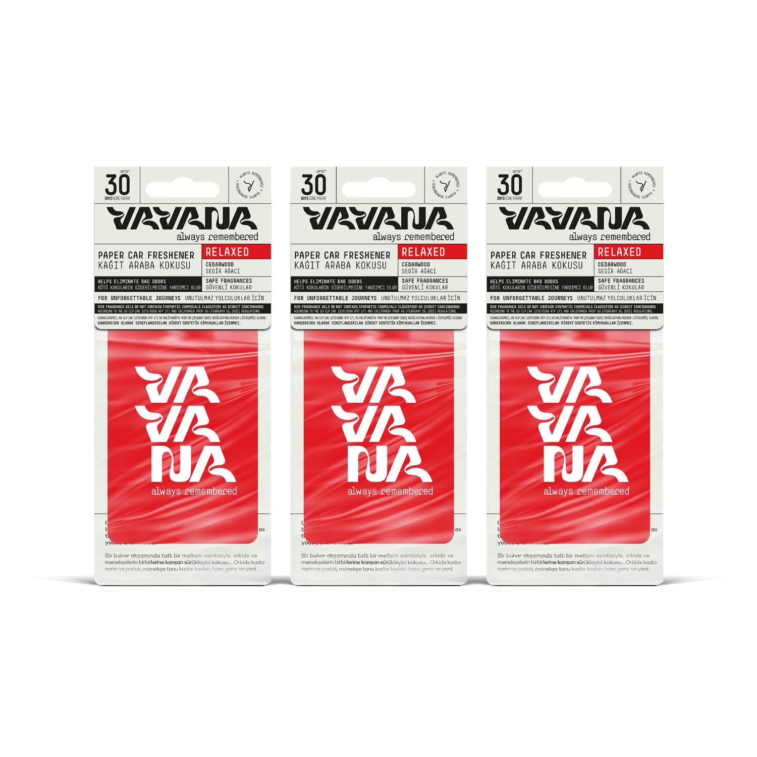 Asma Oto Kokusu 3'lü Set - Relaxed