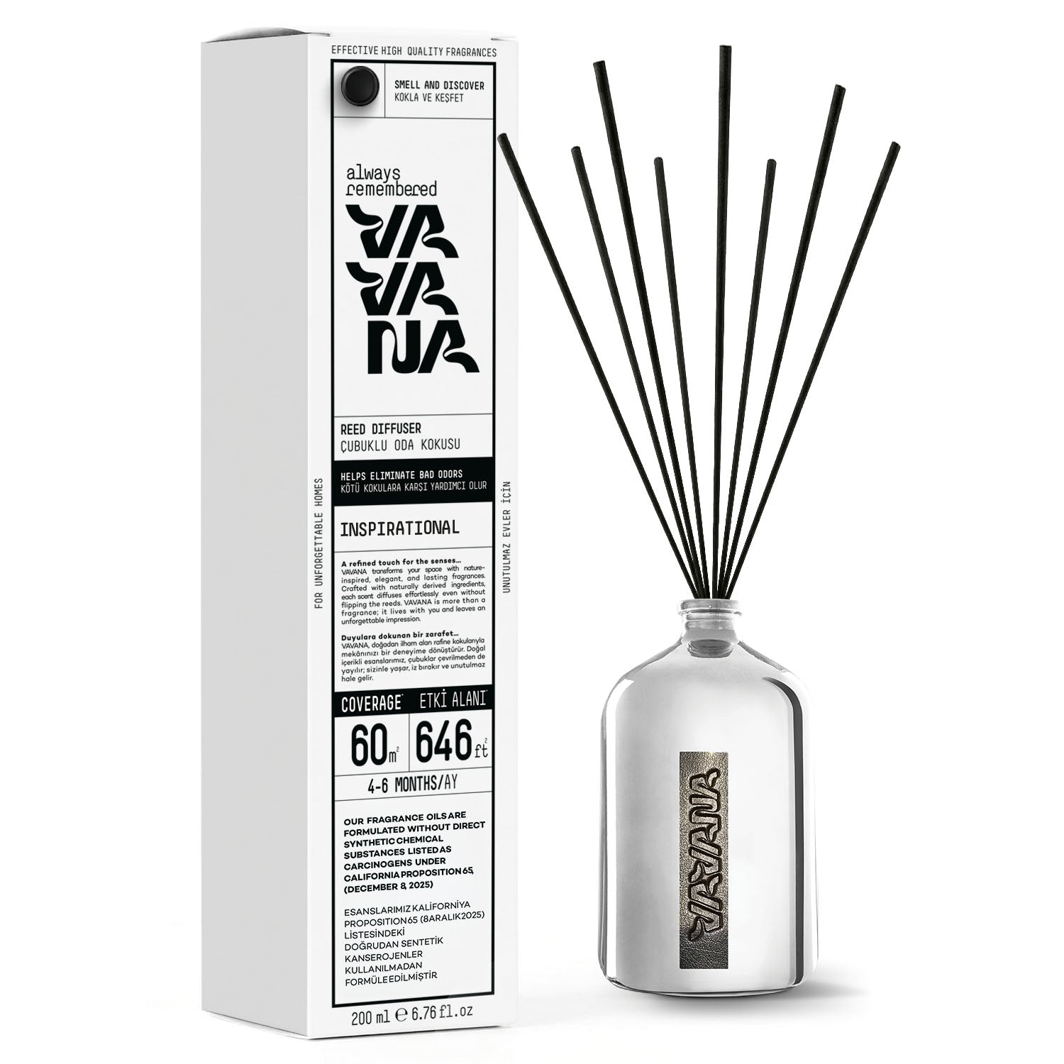 VAVANA Çubuklu Oda Kokusu 100ml - Whıte Sandalwood