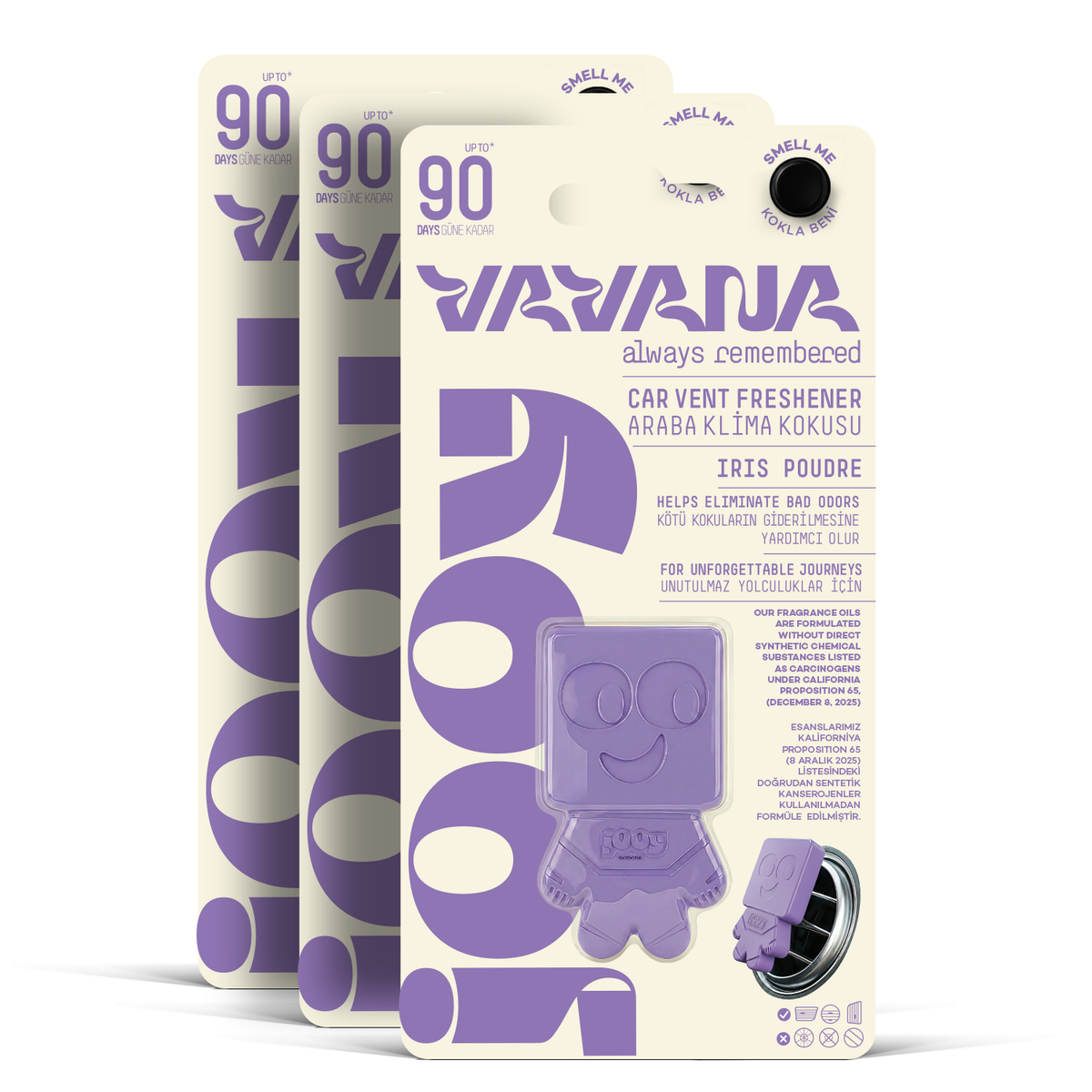 Jooy Araba Kokusu 3'lü Set - Iris Poudre