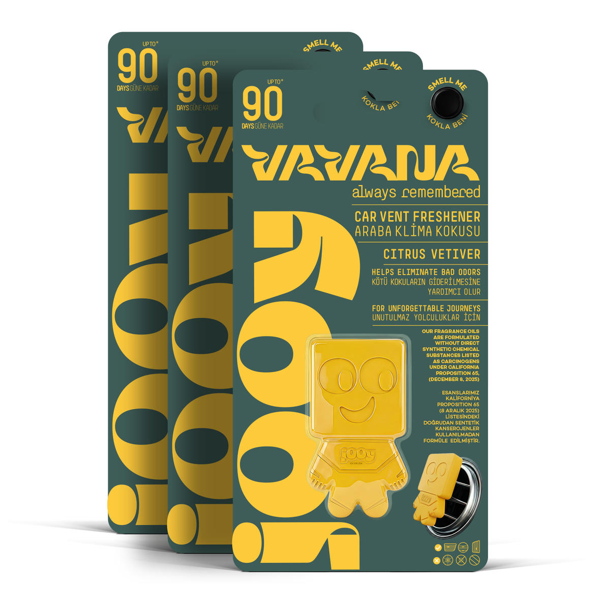 Jooy Araba Kokusu 3'lü Set - Citrus Vetiver