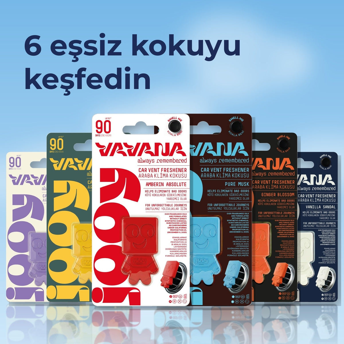 Jooy Araba Kokusu 6'lı Set - Citrus Vetiver