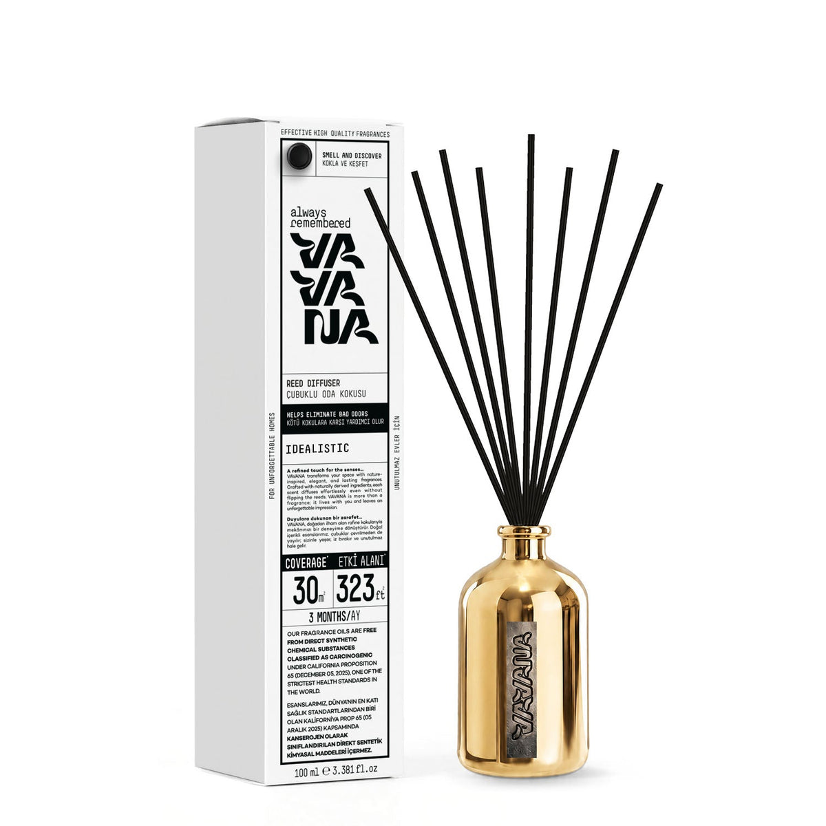 Çubuklu Oda Kokusu 100ml - Musky Amber