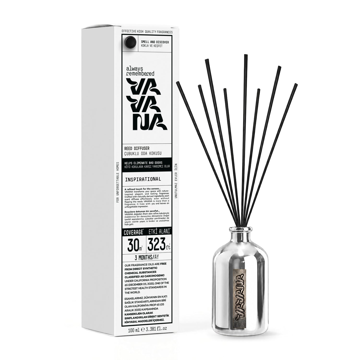 Çubuklu Oda Kokusu 100ml - Whıte Sandalwood