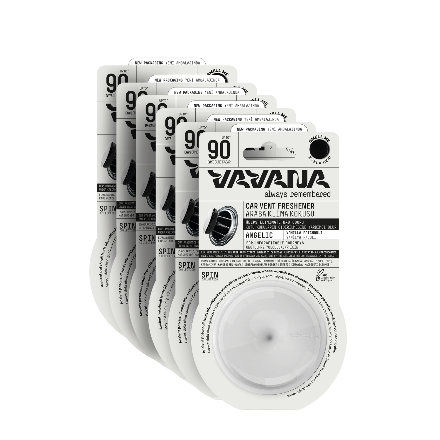 Spin Oto Kokusu 6'lı Set - Angelic