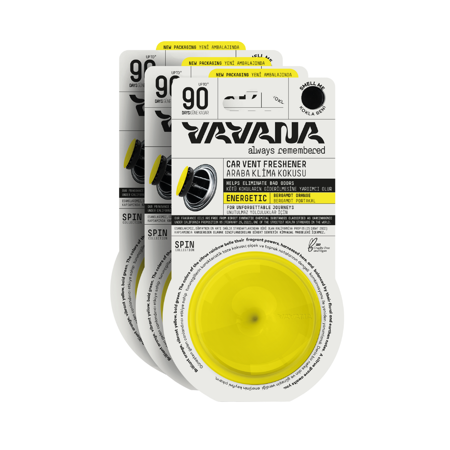 Spin Oto Kokusu 3'lü Set - Energetic