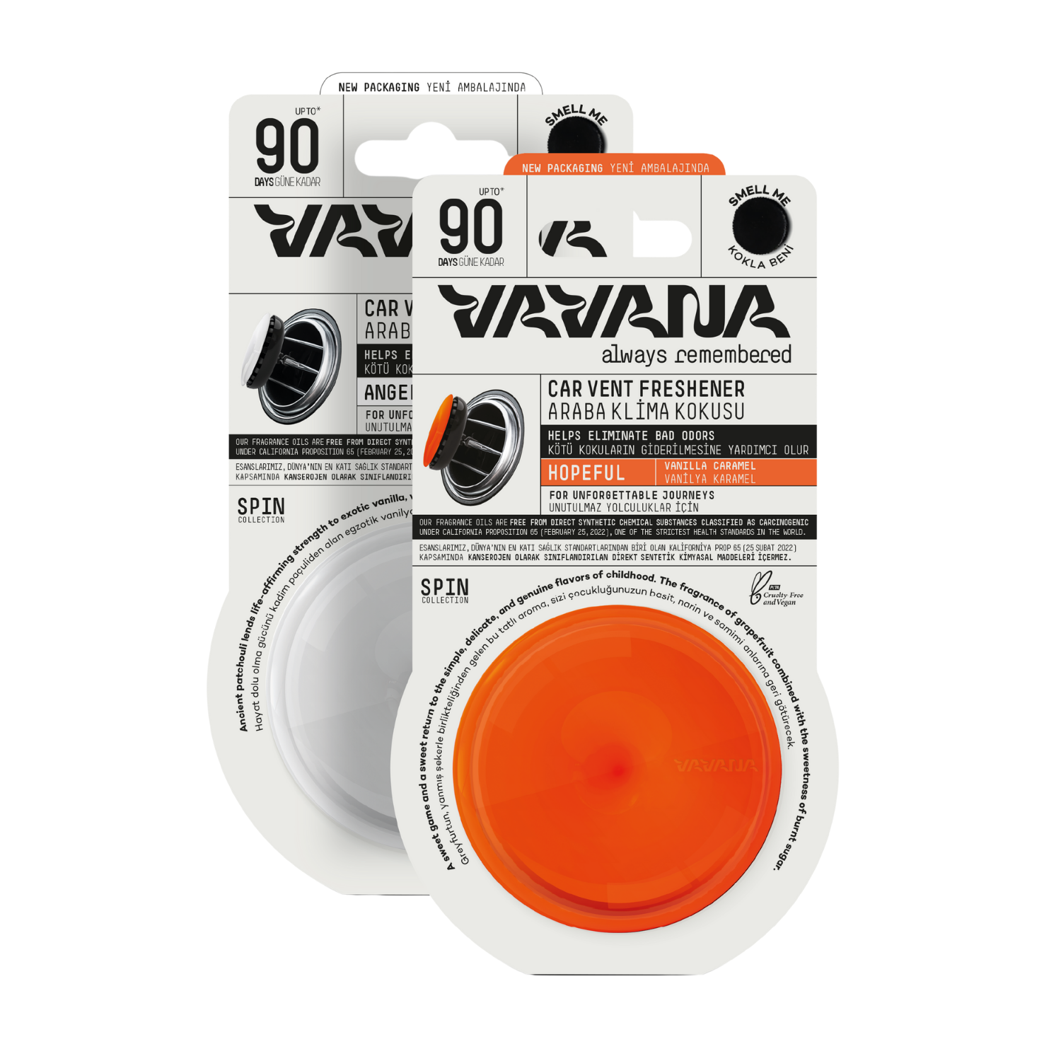 Spin Oto Kokusu 2'li Set - Angelic | Hopeful