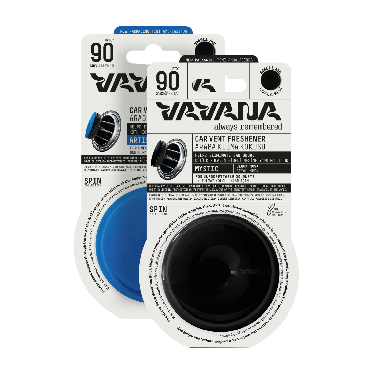 Spin Oto Kokusu 2'li Set - Artistic | Mystic