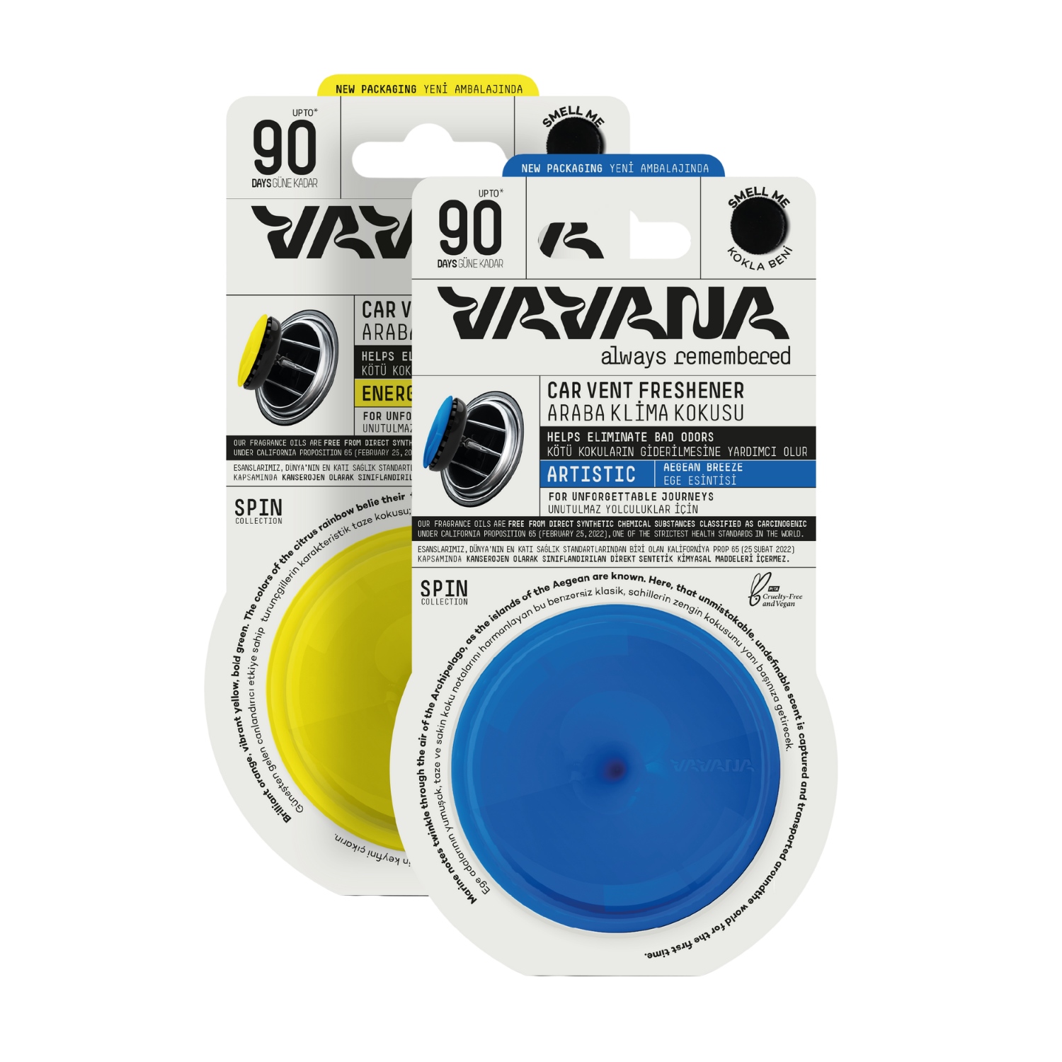 Spin Oto Kokusu 2'li Set - Energetic | Artistic