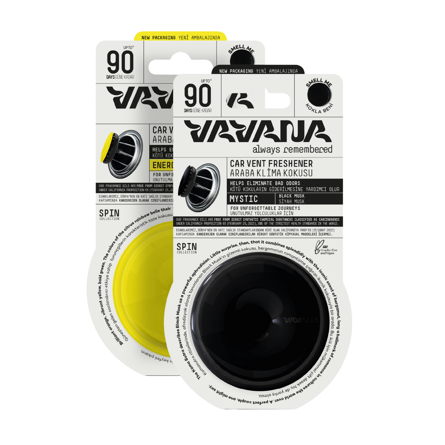 Spin Oto Kokusu 2'li Set - Energetic | Mystic