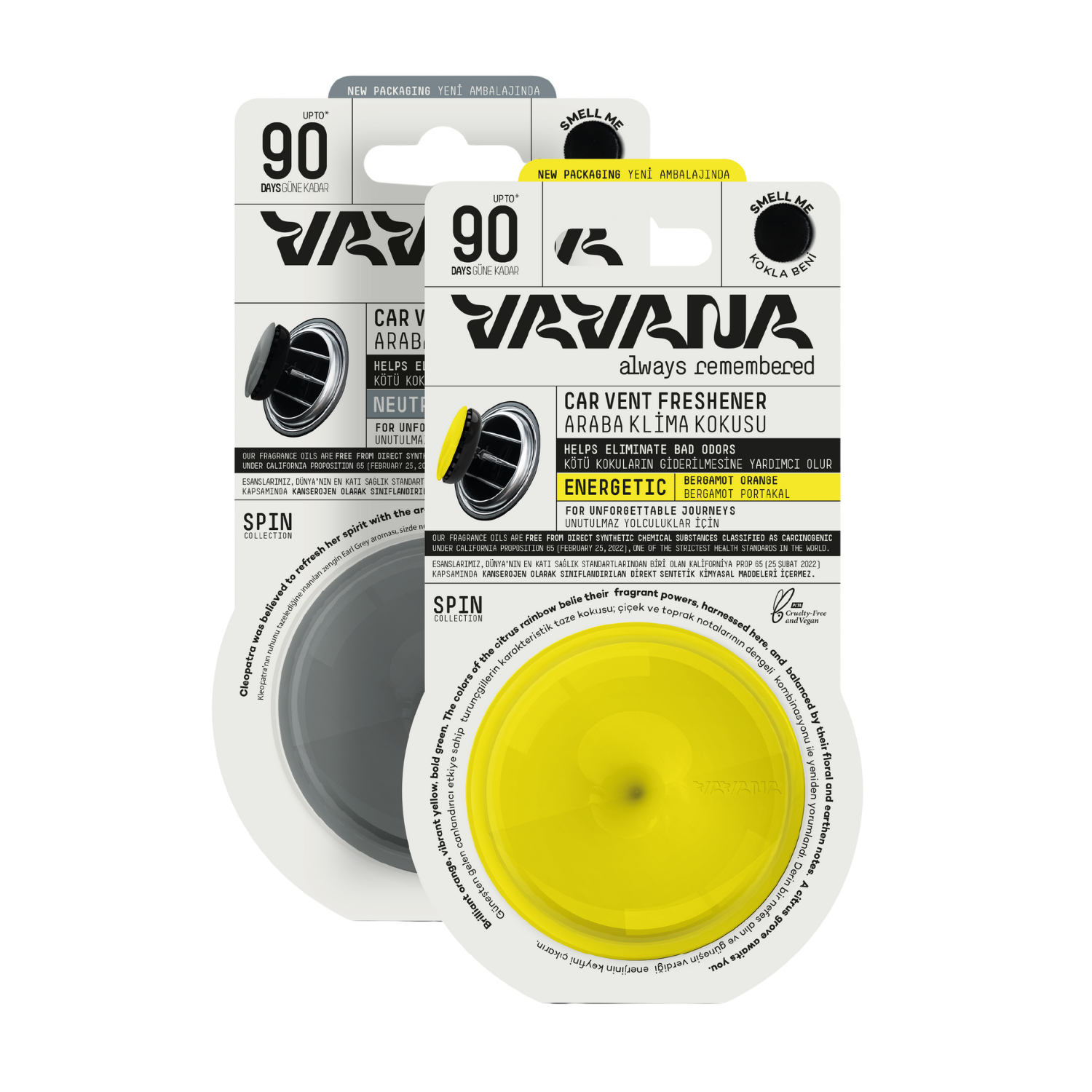 Spin Oto Kokusu 2'li Set - Neutral | Energetic