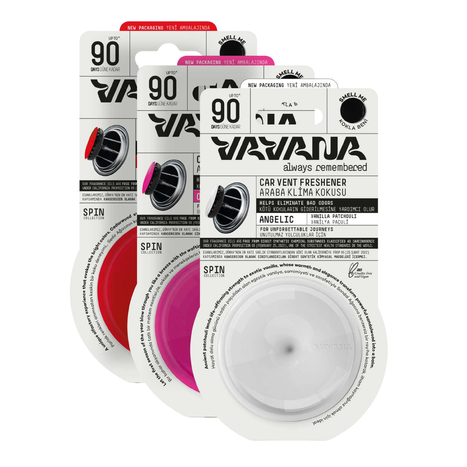 Spin Oto Kokusu 3'lü Set - Relaxed | Angelic | Optimistic