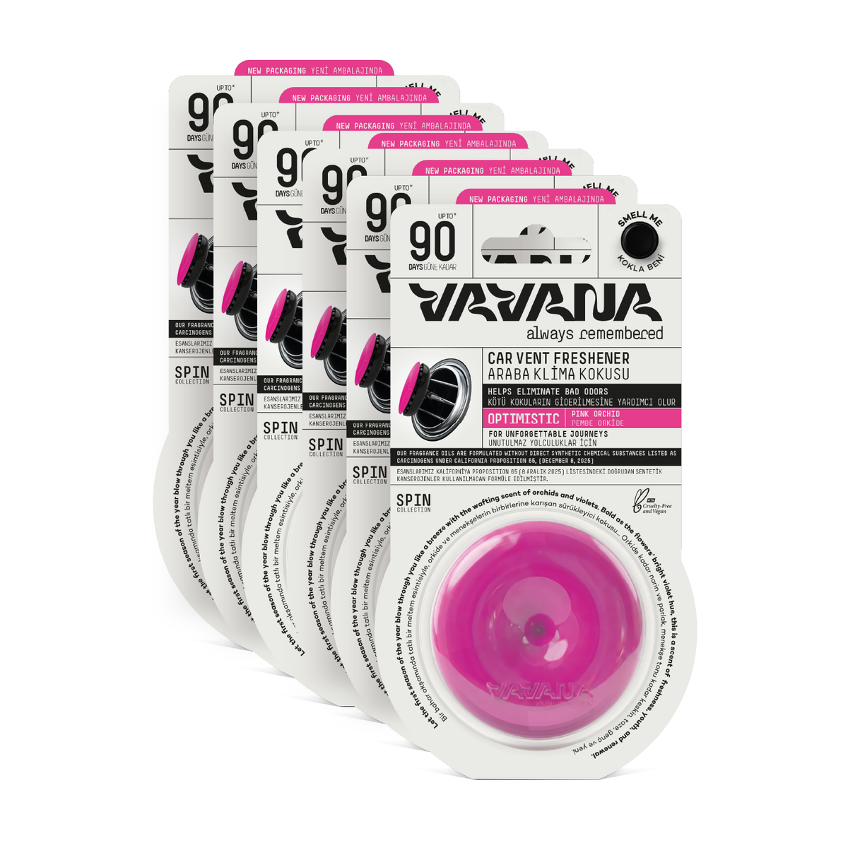 Spin Oto Kokusu 6'lı Set - Optimistic