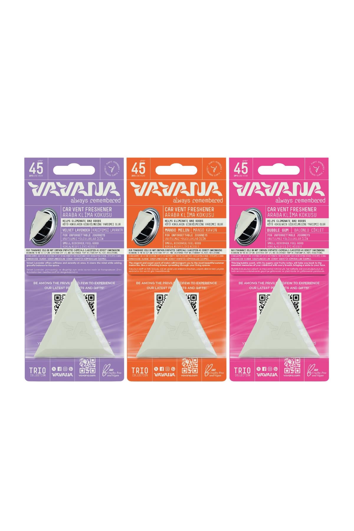 Trio Oto Kokusu 3'lü Set - Lavanta - Mango & Kavun - Big Babol